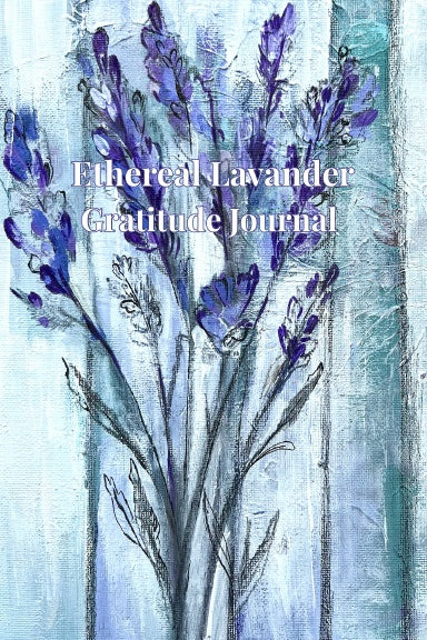 Ethereal Lavender gratitude journal with soft lavender artwork cover