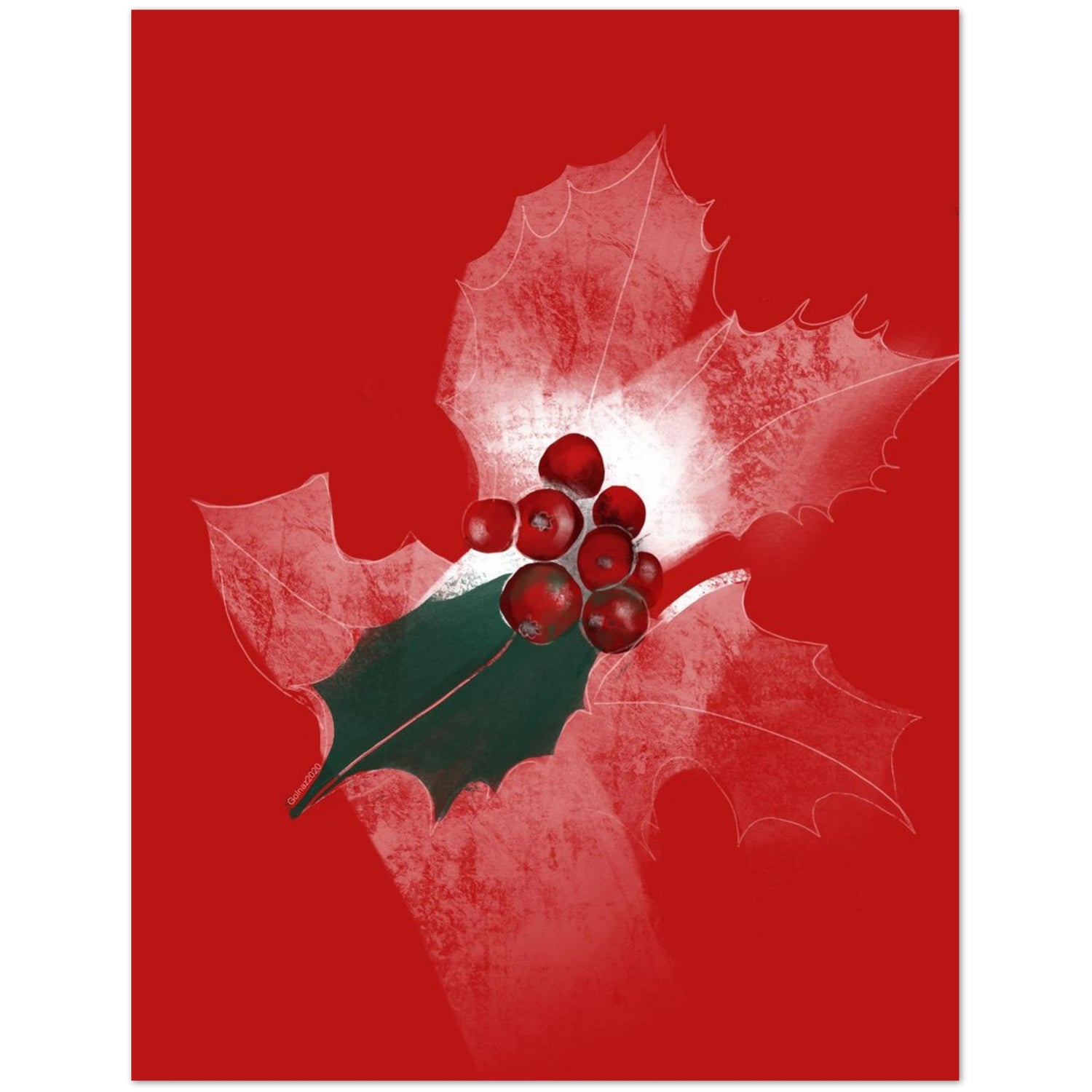 Cosmos birth flower artwork on October greeting card