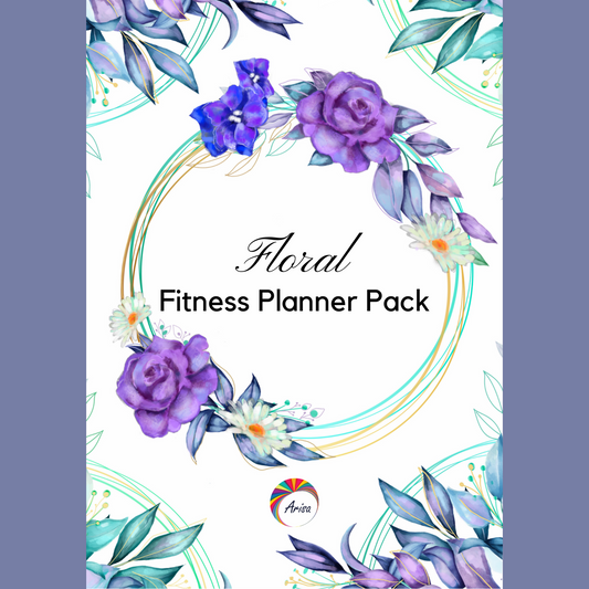 The cover of the "Floral Fitness Planner Pack" by ArisaTeam"